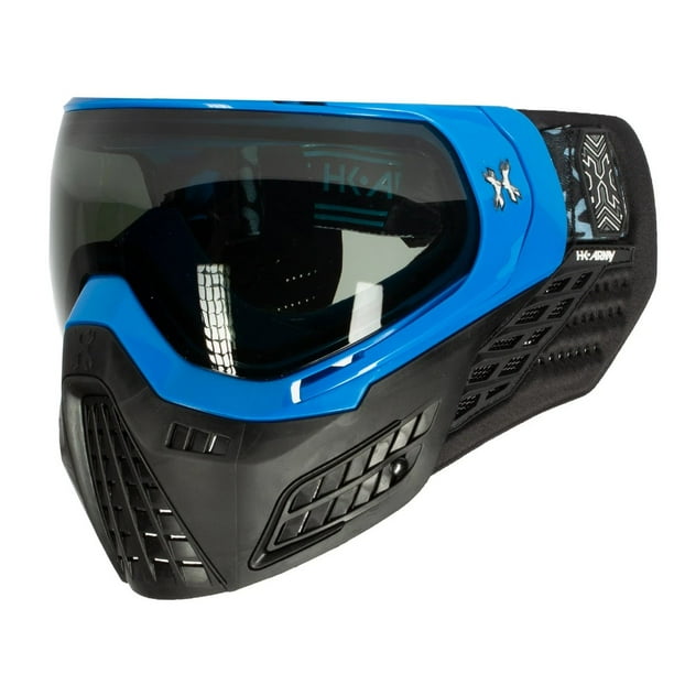 HK Army Paintball KLR Thermal Mask Goggles Blackout Blue with Smoke