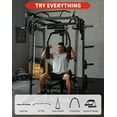 thumbnail image 2 of Smith Machine Multifunctional Power Cage, 2000 LBS Power Rack Smith Bar, Chest Station for Home Gym, 2 of 6