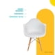 thumbnail image 4 of Silla Tipo Eames Con Brazos Comedor Moderno Retro Resistente blanco 6.49 pulg Pido Todo E-SEBZM-BK, 4 of 8