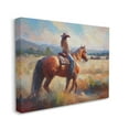 thumbnail image 4 of Stupell Industries Cowgirl in Western Scene Animals & Insects Painting Gallery Wrapped Canvas Art Print Wall Art, 20 x 16, 4 of 8