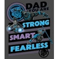 thumbnail image 2 of Junior's Marvel Black Panther Dad You are Strong Smart Fearless  Racerback Tank Top Charcoal Large, 2 of 4
