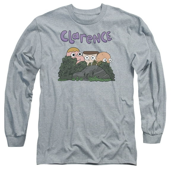 Trevco Sportswear CN397-AL-1 Clarence Gang Adult Long Sleeve T-Shirt, Athletic Heather - Small