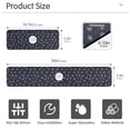thumbnail image 3 of Yayeee Faucet Mat for Kitchen Sink 30" Diatomite Long Splash Guard Pad, Red Fireworks Pattern, 2 Pack, 3 of 7