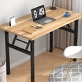 thumbnail image 3 of Frame Simple Long Table Desk Thickened Folding Carbon Design Steel Double Laptop Springs Are More Durable Minimalist Furniture My Lux Decor Round, 3 of 15