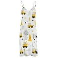 thumbnail image 4 of Excavator Construction Vehicle Truck Sleeveless Dress Woman Fashion Long Dresses Women's Summer Suit Dress Summer 2025 Women, 4 of 6