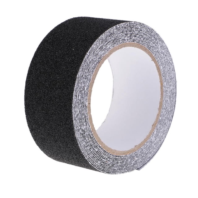 Rollo de cinta antideslizante de seguridad para pisos de 5 cm x 5 m, s negro Zulema Cinta antideslizante
