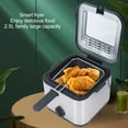 thumbnail image 4 of Pyhodi Friteuse Électrique à Frites, 2,5 L 1000 W, Friteuse Électrique à Panier Carré Amovible en Acier Inoxydable à Température Réglable, pour Poulet Frit Crevettes Frites, 4 of 7