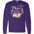 thumbnail image 3 of Inktastic Blessed to Be a Gigi with Pink Flowers Long Sleeve T-Shirt, 3 of 5