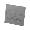thumbnail image 1 of 5.59" Coche Portadocumentos Imitaci?n Cuero para Conducir Licencia  Gris Unique Bargains organizadores de guanteras automotrices, 1 of 7