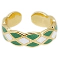 thumbnail image 1 of Moda Anillo Regalo Perla Goteo Esmalte Anillo Abierto Femenino Senior Dedo Índice Anillo Ajustable Tamaño Anillo Daily Wear, 1 of 2