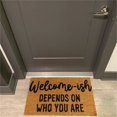 thumbnail image 4 of Welcome Doormat Entrance Front Door Mat For Home Bedroom Decor Non Slip Rug Decorative Accessories 24×16 Inches Polyester Carpet,Brown,Other, 4 of 7