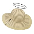 thumbnail image 5 of Women Floppy Sun Beach Hats w/ Wide Brim Straw Edge Summer UV Protection Foldable Gardening Hiking Cap by Solaris, 5 of 7