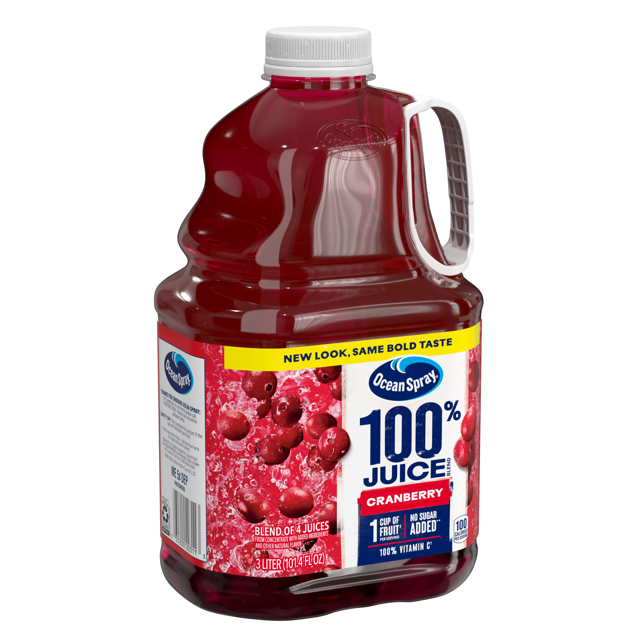 Ocean Spray® 100% Juice Cranberry Juice Blend, 101.4 fl oz Bottle - image 3 of 9