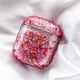 thumbnail image 2 of Estuche Protector Sincero para AirPods 1/2 Rojo Glitter Sparkle Quicksand Waterfall, 2 of 4