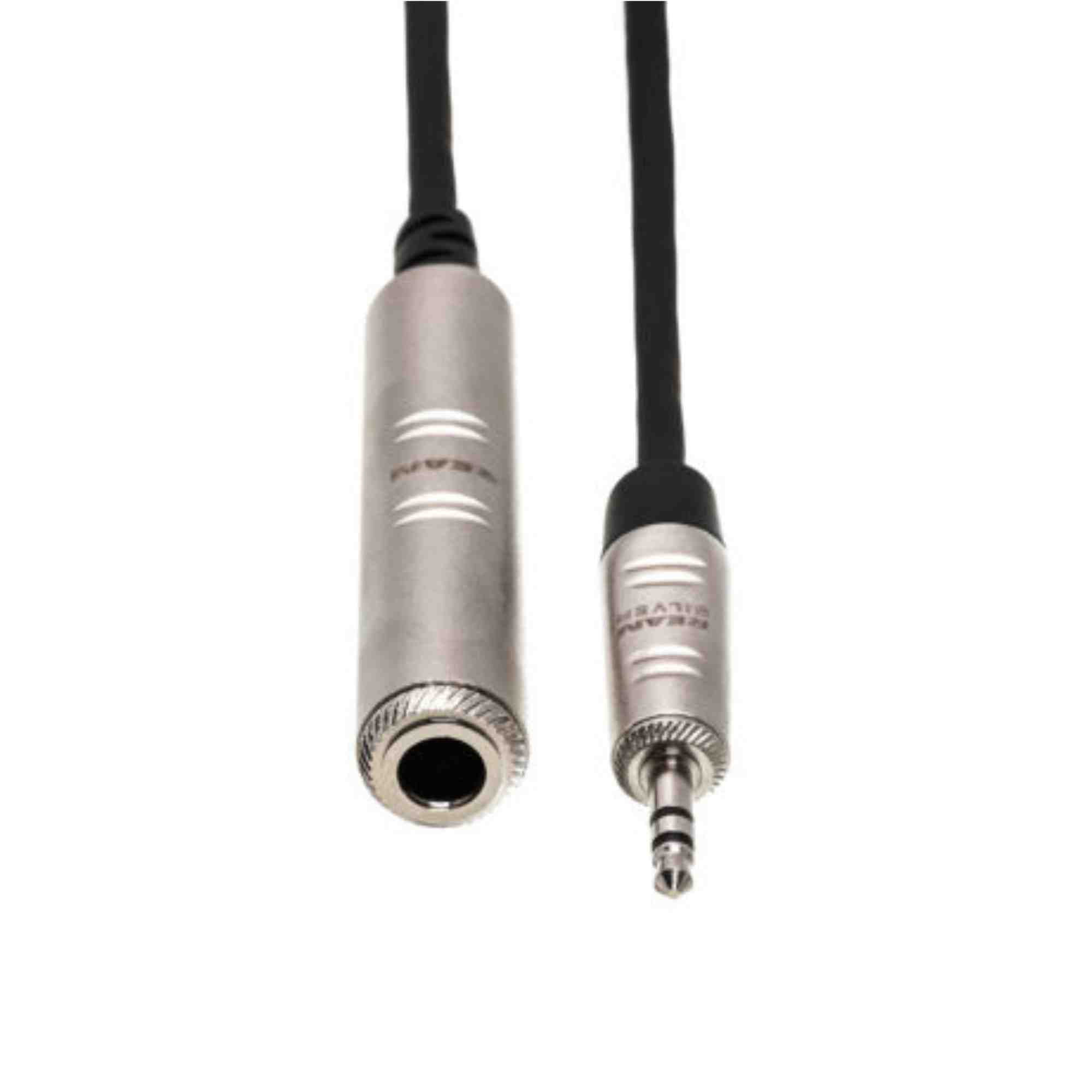 Hosa HXSM-010 Pro Headphone Adaptor Cable REAN 1/4 in TRS to 3.5 mm TRS 10 ft