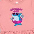 thumbnail image 4 of Inktastic Birthday Girl Shark Pool Party Girls Toddler Dress, 4 of 5