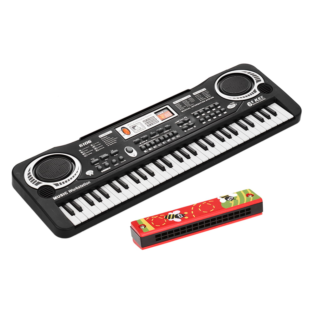61 Keys Electronic Keyboard Digital Piano Kids Music Development Toys w/ Mic 