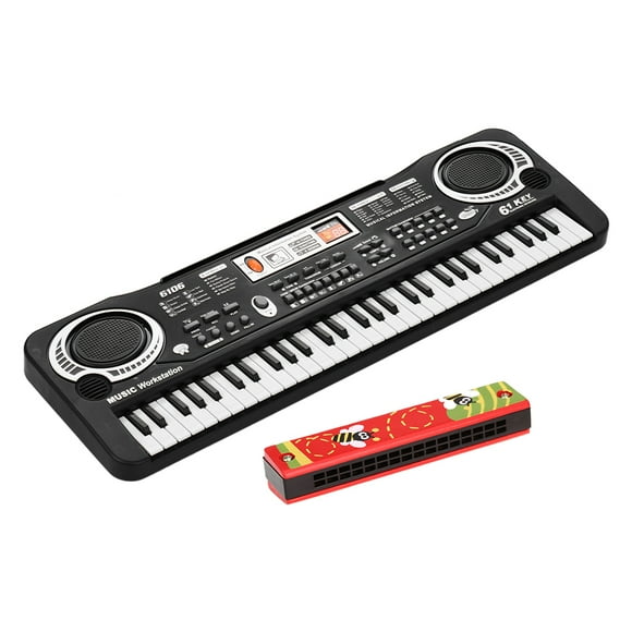 Amdohai 61 Keys Electronic Digital Piano Keyboard with Dual Speakers