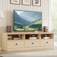 thumbnail image 1 of QinaQin Mueble para TV de 70 pulgadas para pantallas de 65, 70 o 75, centro de entretenimiento con cajón y repisas abiertas, ideal para sala o recámara, 1 of 8