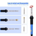 thumbnail image 4 of Amdohai 79PCS Wood Burning Tool Kit Professional Pyrography Pen Soldering Iron Set Adjustable Temperature from 200-450℃ for Beginners Adults Wood Burning Carving Embossing Soldering, 4 of 7