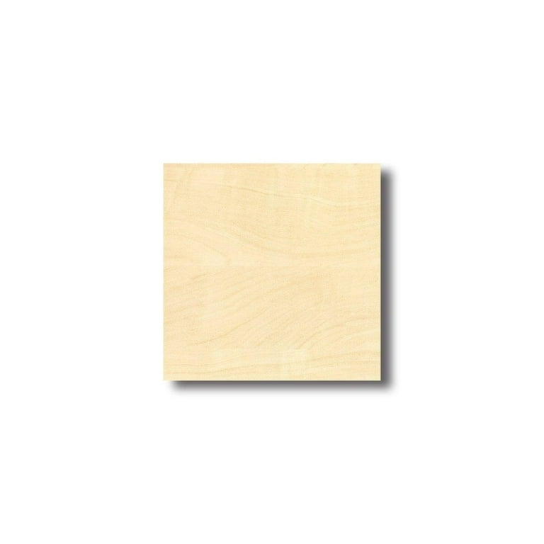 Unfinished Wood Square Shape Craft up to 24
