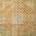 thumbnail image 1 of Ahgly Company Machine Washable Indoor Square Traditional Cinnamon Brown Area Rugs, 6' Square, 1 of 7