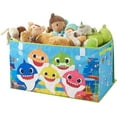 thumbnail image 2 of Pinkfong Baby Shark Blue Soft Polyester Canvas Collapsible Toy Storage Trunk for Kids, 2 of 5