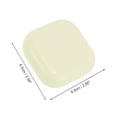 thumbnail image 3 of Unique Bargains 1 Set Contact Lens Case Portable Square Lens Storage Case Light Yellow, 3 of 5