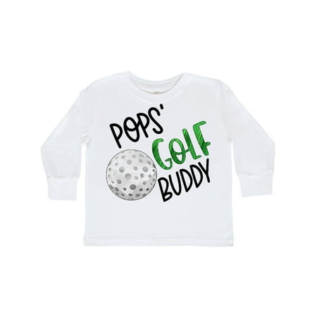 

Inktastic Pops Golf Buddy with Golf Ball Gift Toddler Boy or Toddler Girl Long Sleeve T-Shirt