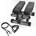 thumbnail image 2 of Steppers for Exercise, Stair Stepper with Resistance Bands, Mini Stepper with 330LBS Loading Capacity, Hydraulic Fitness Stepper with LCD Monitor, No Assembly Required, 2 of 9