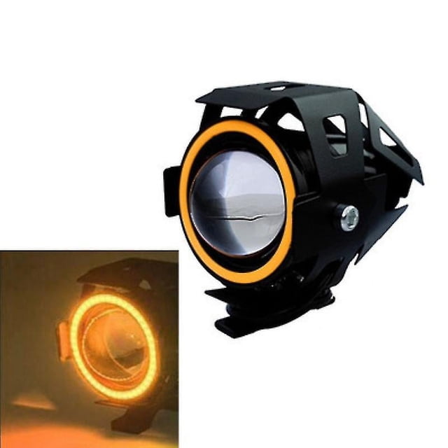 Faro delantero para motocicleta de 125 W, U7 Led, faro antiniebla para conducción de coche, lámpara de ojo de ángel, foco para motocicleta, accesorios para motocicleta