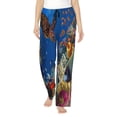 thumbnail image 1 of Balery Colorful Coral Reef Pantalones de pijama para mujer, pijamas ultraligeros, pantalones de estar por casa-3X-Large, 1 of 6