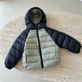 thumbnail image 4 of Zynoxe Puffer Jackets for Girls Winter Color Block Windproof Zip Up Long Sleeve Hoodies Casual Warm Quilted Padded Coat with Pockets, 4 of 7