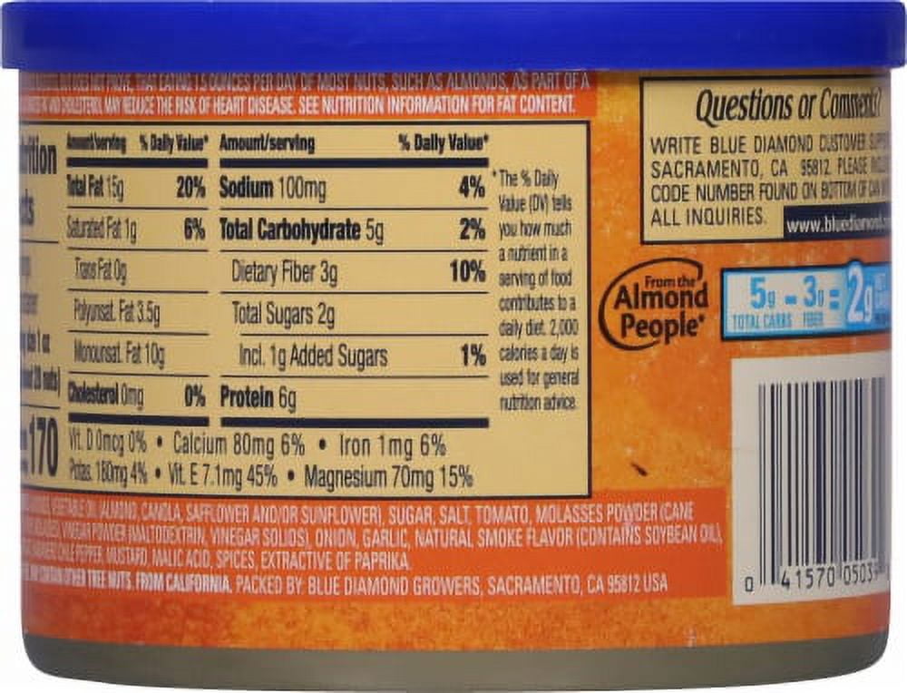 2X - Blue Diamond Bold Habanero BBQ Almonds