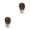 thumbnail image 3 of ZheElen Messy Curly Hair Bun Easy-to-Wear Wide Application Safe And Reliable Messy Hair Bun Extensions light brown 2Set, 3 of 6