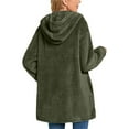 thumbnail image 5 of Oversized Hoodies for Women Casual Long Sleeve Y2k Sweatshirt Dress with Pockets Trendy Fuzzy Fleece Pullover, 5 of 5