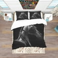 thumbnail image 3 of Designart 'Horse in Black Background' Southwestern Duvet Cover Set, 3 of 4