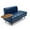 Blue, variant on Jopath 55" W Modern Faux Leather Ottoman Bench with Swivel Tray,Upholstered End of Bed Bench Tray Table for Bedroom,Living Room,Entryway,Black