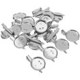 thumbnail image 3 of SHISUYAN 20PCS Blank Disc with Crocodile Clip Iron Tray Brooch DIY Base Breastpin Making Bezels for Handwork Jewelry Making, 3 of 8