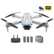 thumbnail image 4 of YLR/C S89 4K HD Cámara dual 2.4GHz RC Drone plegable con 3 baterías (Blanco) Ehuebsd libre de BPA, 4 of 9