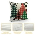 thumbnail image 4 of Nawypu 4Pcs Christmas Pillow Covers, Farmhouse Buffalo Check Plaid Holiday Pillow Covers, Car Gnomes Elk Christmas Trees Outdoor Christmas Pillows Cases for Winter Christmas Decorations, 4 of 5