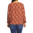 thumbnail image 2 of Jessica Simpson Women's Split Neck Print Blouse, Sizes S-XXL, 2 of 3