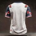 thumbnail image 4 of England 2026 Soccer Cup Fan Jersey for Men, Short Sleeve Crew Neck Shirt with Red & White Cross Pattern, Breathable Athletic Top, 1 PC Orange L, 4 of 4
