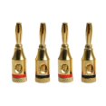 thumbnail image 3 of LEEYNEER 8pcs 4MM Gold Plated Musical Audio Speaker Cable Wire Banana Plug Connector, 3 of 6