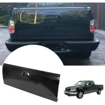 Matte Black Rear Tailgate Shell for Ford F-150 RegularCab/Supercab/Supercrew 1997 1998 1999 2000 2001 2002 2023 Models, Alloy Steel, W/O Holes for Lights, W/O Mounting Hardware