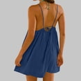 thumbnail image 3 of Uootdi Womens Spaghetti Strap Backless Dresses Casual Sundresses Bohemian Shift Dresses Summer Beach Wear Gift, 3 of 8