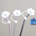 thumbnail image 5 of Cloud Silicone Straw Tips Cover Straw Covers Cap for 6-8mm Reusable Drinking Straw Covers, 5 of 5