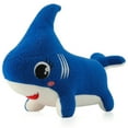 thumbnail image 2 of Peluche de perro tiburón azul - Animal de peluche de 11 pulgadas para bebés y niñas - Regalo de cumpleaños para niños, 2 of 5