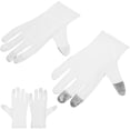 thumbnail image 3 of COMPUKAS Gardening Gloves White Cotton 2 Pairs 9.04X3.34X0.20in, 3 of 8