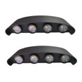 thumbnail image 1 of Luz de pared exterior impermeable moderna de 2 piezas, 8 LED para hoteles Bedr, 1 of 5